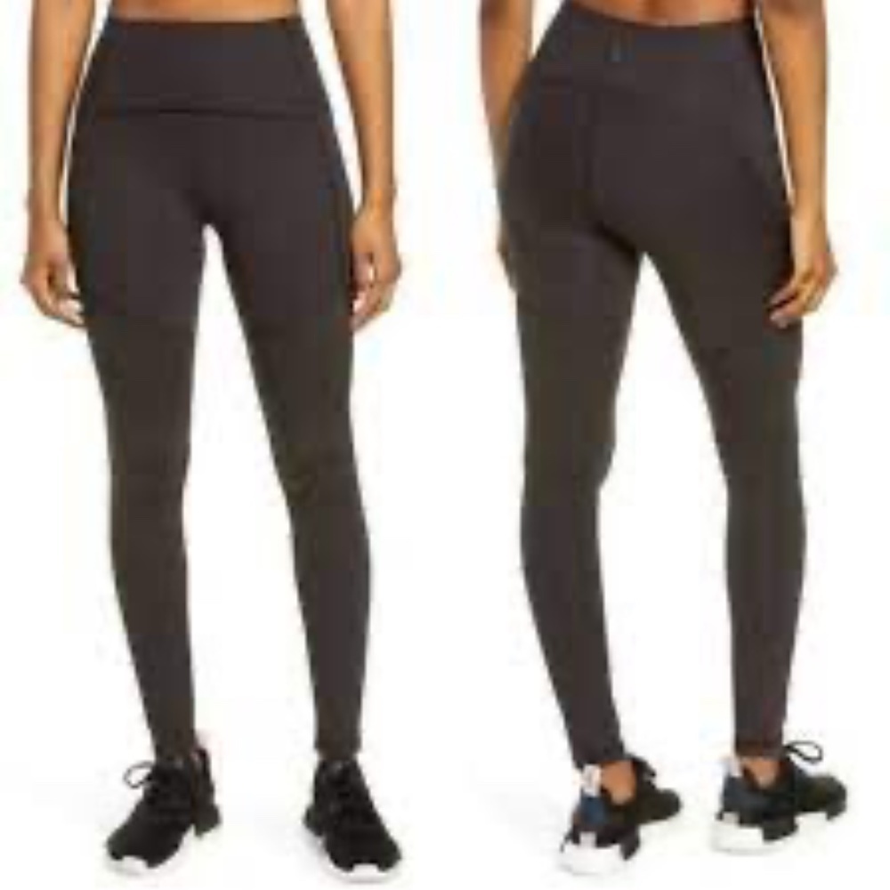 Thinx Women's S Moderate Absorbency Period Leggings Dark Gray High Rise Waisted
